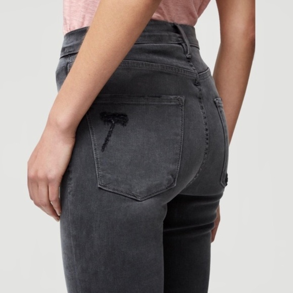 Frame Denim  Le High Straight Raw Stagger Jeans in Noise Size 29 - Picture 2 of 14